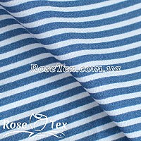 Рубашка принтованная полоска бледно-синий 2мм